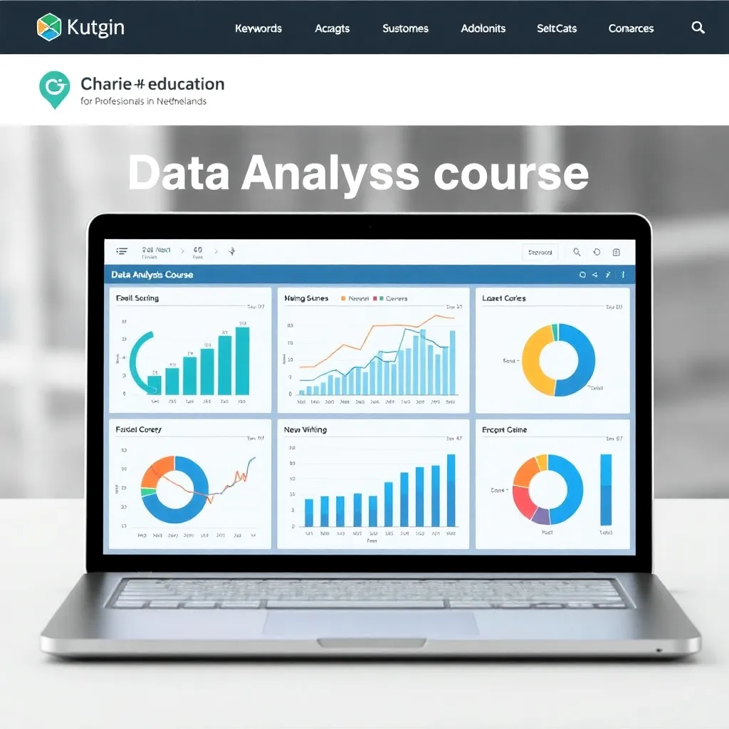 Data analyse cursus thumbnail met grafieken en dashboards