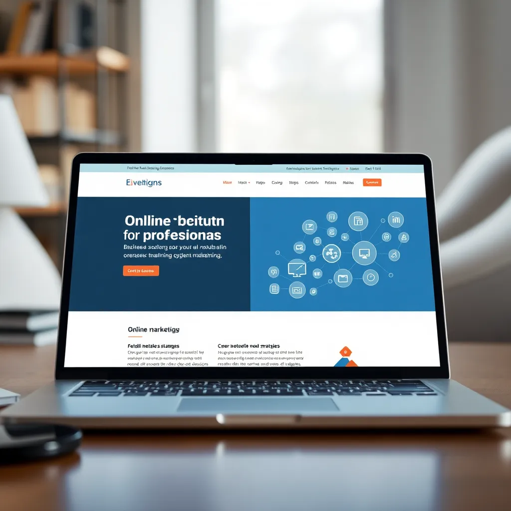 Digitale marketing strategieën op een laptop scherm