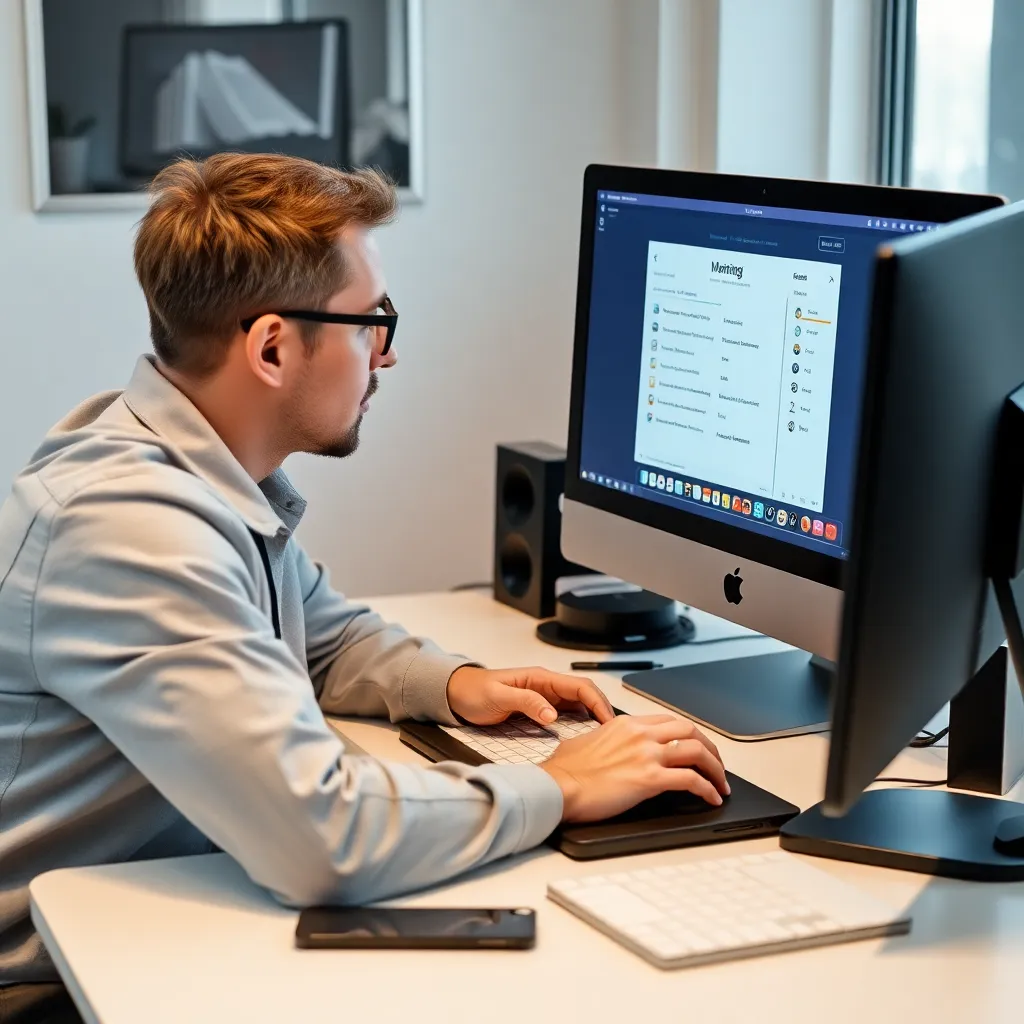 Student bezig met online certificeringstraject