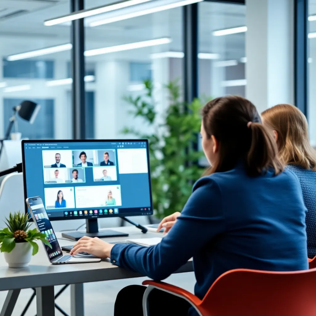 Team van Nederlandse professionals tijdens een online training sessie